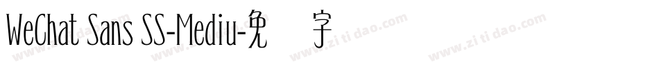 WeChat Sans SS-Mediu字体转换